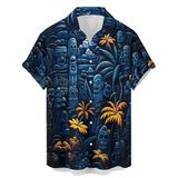 Camisa Masculina Hlcfaci Funny Hawaiian 2024 Com Estampa De Papagaio Sl