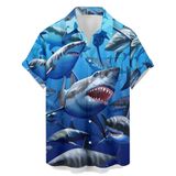 Camisa Hlcfaci Hawaiian Casual Bowling De Manga Curta Masculina 4gg