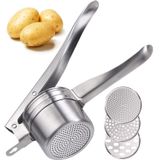 Espremedor De Batatas Zorgons Em Aço Inoxidável De 450 Ml