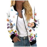 Jaqueta Bomber Cotecram 2024 Moda Feminina Com Estampa Floral Multicolorida