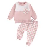 Moletom Clothes Mozikqin Toddler Baby Boy Girl Com Conjunto De Calças