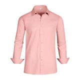 Camisa Social Gianen Coral Para Homens, Modelagem Justa, Grande E Alta, Tamanho Xxxxl
