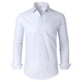 Camisa Social Gianen Branca De Manga Comprida, Justa, Tamanho Xxl, Alta, Masculina