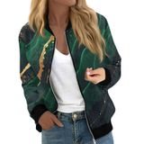 Jaqueta Bomber Cotecram Lightning Deals Feminina Plus Size Verde