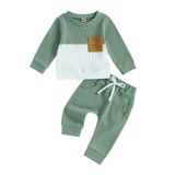 Roupas Zaxarra Baby Boy Waffle, Moletom, Pulôver, Roupa 2-3t