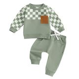 Moletom De Outono Clothes Mozikqin Toddler Baby Boy Com Calças De 6 A 12 M