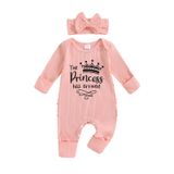 Macacão Clothes Citgeett Baby Girl Com Faixa De Cabeça 0-6m