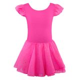 Roupas De Dança, Collant De Balé Com Saia Eqsjiu Para Meninas 3-4t