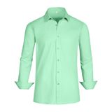 Camisa Social Gianen Sage Green Para Homens Grandes E Altos, Tamanho Xxl