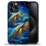 Capa De Telefone Yicomon Compatível Com Iphone 16 Pro Blue Sea Turtle