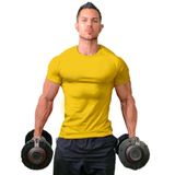 Camiseta Masculina Zuevi De Algodão, Slim Fit, Musculação Atlética