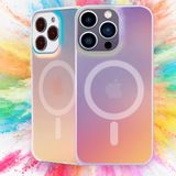 Capa De Telefone Dosanlues Magnetic Para Iphone 16 Pro Iridescente