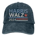 Chapéu Harris Walz 2024 Para Homens, Gag Gifts, Camiseta, Bandeira