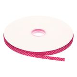 Fita De Gorgorão Meccanixity Rosa Choque Com Pontos Brancos 100m