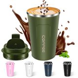 Caneca De Café Isolada Jtryemu 500ml Em Aço Inoxidável A Vácuo