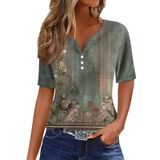 Blusas De Verão Cotecram 2024 Para Mulheres Com Estampa Boho De Férias