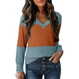 Blusa Feminina Dokotoo, Moda Outono 2024, Decote Em V, Manga Comprida