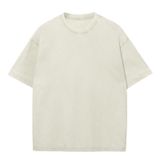 Camiseta Masculina Snowelve De Algodão De Grandes Dimensões Lavada Vintage
