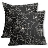 Capas De Travesseiro Aportt Halloween Spider Web 50x50cm Algodão E Linho
