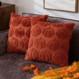 Capas De Almofada Cosibono Pumpkin Fall 45x45cm, Conjunto De 2