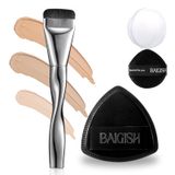 Conjunto De Esponjas De Maquiagem Baigish Powder Puff + Foundation Brush