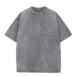 Camiseta Masculina Snowelve De Algodão De Grandes Dimensões, Folgada, Vintage