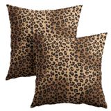 Capa De Almofada Granbey Leopard Print 40x40cm, Conjunto De 2
