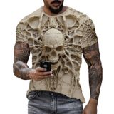Camiseta Masculina Wifru Com Estampa De Esqueleto De Caveira E Manga Curta