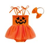 Roupa De Menina Yingisfitm My First Halloween Pumpkin 12-18m