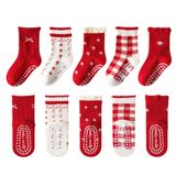 Meias De Natal Suitboy Kids Toddler, Antiderrapantes, De 1 A 12 Anos