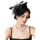 Festa De Chá Fascinators Sweetv Flower Sinamay Para Mulheres Negras