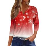 Camisetas De Natal Cotecram 2024 Femininas De Manga 3/4 Plus Size