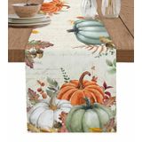 Loja De Arte Table Runner, Outono, Algodão, Linho, Estilo Vintage
