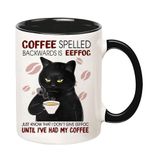Caneca De Café Eisfiel Black Cats 325 Ml Ceramic Cat Lovers
