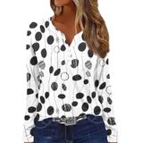 Blusas Cotecram A Mazon, Manga Comprida, Decote Em V, Camisetas Femininas