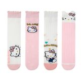 Meias Até O Joelho Glommyg Para Meninas, 4 Pares De Algodão, Design Fofo