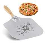 Pizza Peel Hammer Iron Alley 30 Cm De Alumínio Com Cabo De Madeira