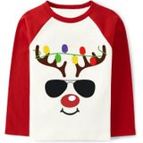 Camisa De Natal Toria Boys Girls Reindeer Santa Claus 2-10t