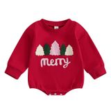 Roupa De Natal Mozikqin, Macacão Bordado, Moletom 3-6m