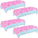 Toalha De Mesa Fanfanwin Candyland Plastic 108x180cm 4 Peças