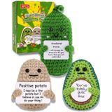 Presentes: Bonecas De Crochê Positivas Pincute, Batata, Picles, Abacate