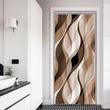 Cortina De Chuveiro Ruelvth Small Brown Impermeável 90x180cm Com Ganchos