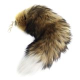Chaveiro Iivos Fluffy Therian Fox Tail 40-45 Cm - Pele Macia