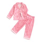 Pijamas Fsadfeas Para Crianças E Meninas, Manga Curta/longa, Seda Acetinada