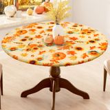 Toalha De Mesa Smiry Plastic Fall Sunflower &amp; Pumpkin 90-110cm