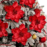 Flores Artificiais Thiccywoov Magnolia 20 Cm, 8 Unidades Para O Natal