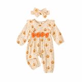 Roupas Lenjindjer, Recém-nascida, Menina, Macacão De Halloween, Algodão