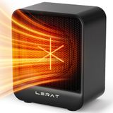 Aquecedor Elétrico De Ambiente Lerat K-40 500w 2 Velocidades Preto