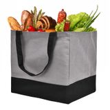Sacos De Compras Reutilizáveis Cnaiyunpin Heavy Duty 31,4l Cinza+preto