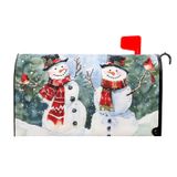 Capa De Caixa De Correio Kawani Winter Christmas Snowman 53x45,7cm